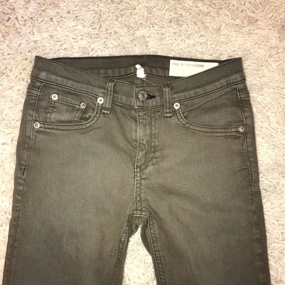 RAG & BONE The Skinny Jeans Dist Fatigue 25 - Picture 6 of 8